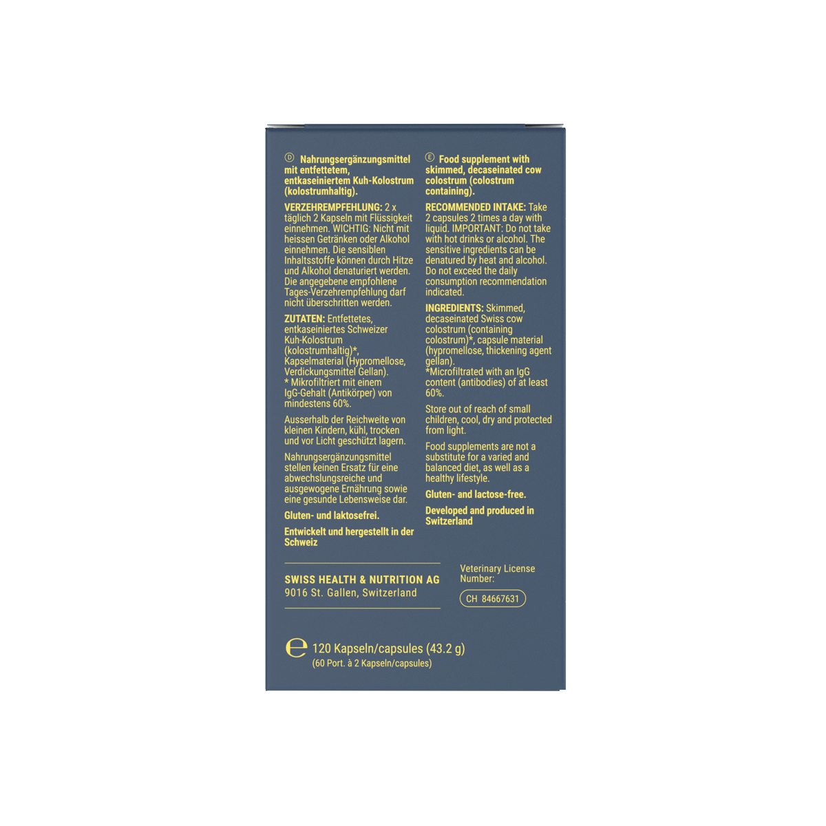 Colostrum Gold Standard-THE CHANGE